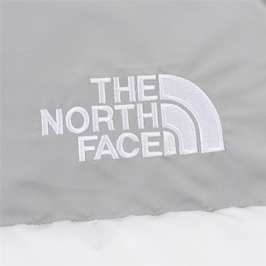 The North Face 1992 Patch Color Block Puffer Jacket | Grey & White | Women's & Men's Streetwear Style