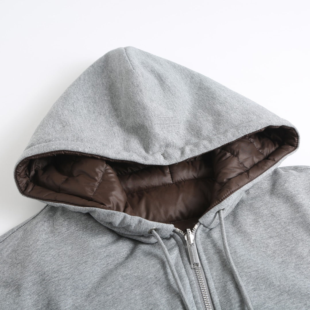 Canada Goose Women's Men's Full-Zip Hooded Down Jacket - Grey