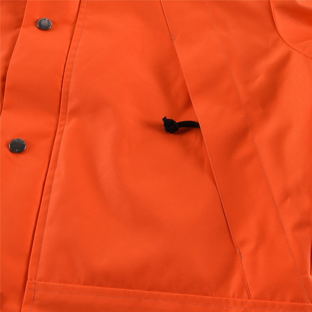 The North Face Women's Men's GORE-TEX Hooded Mountain Jacket - Orange & Black Color Block Waterproof Shell