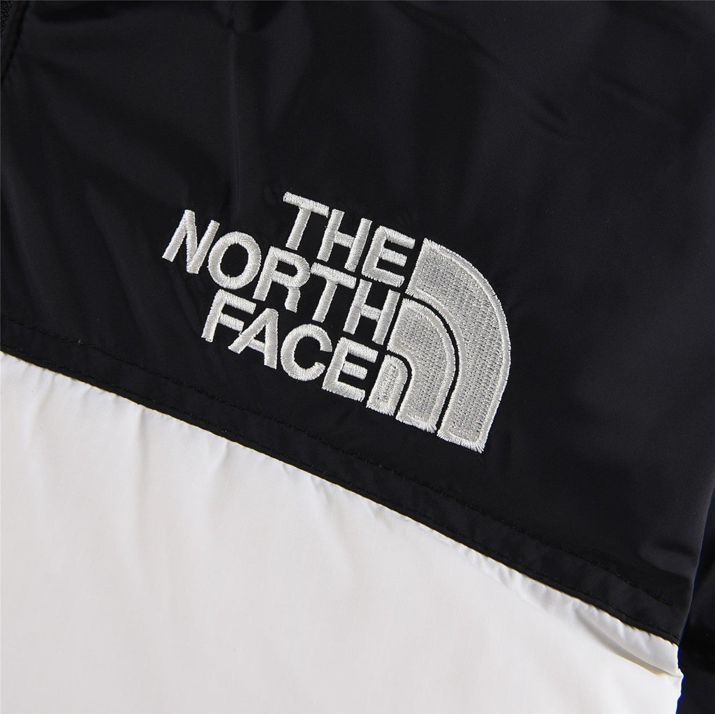 The North Face 700 Fill Color Block Puffer Vest | Black & White | Women's & Men's Layering Style