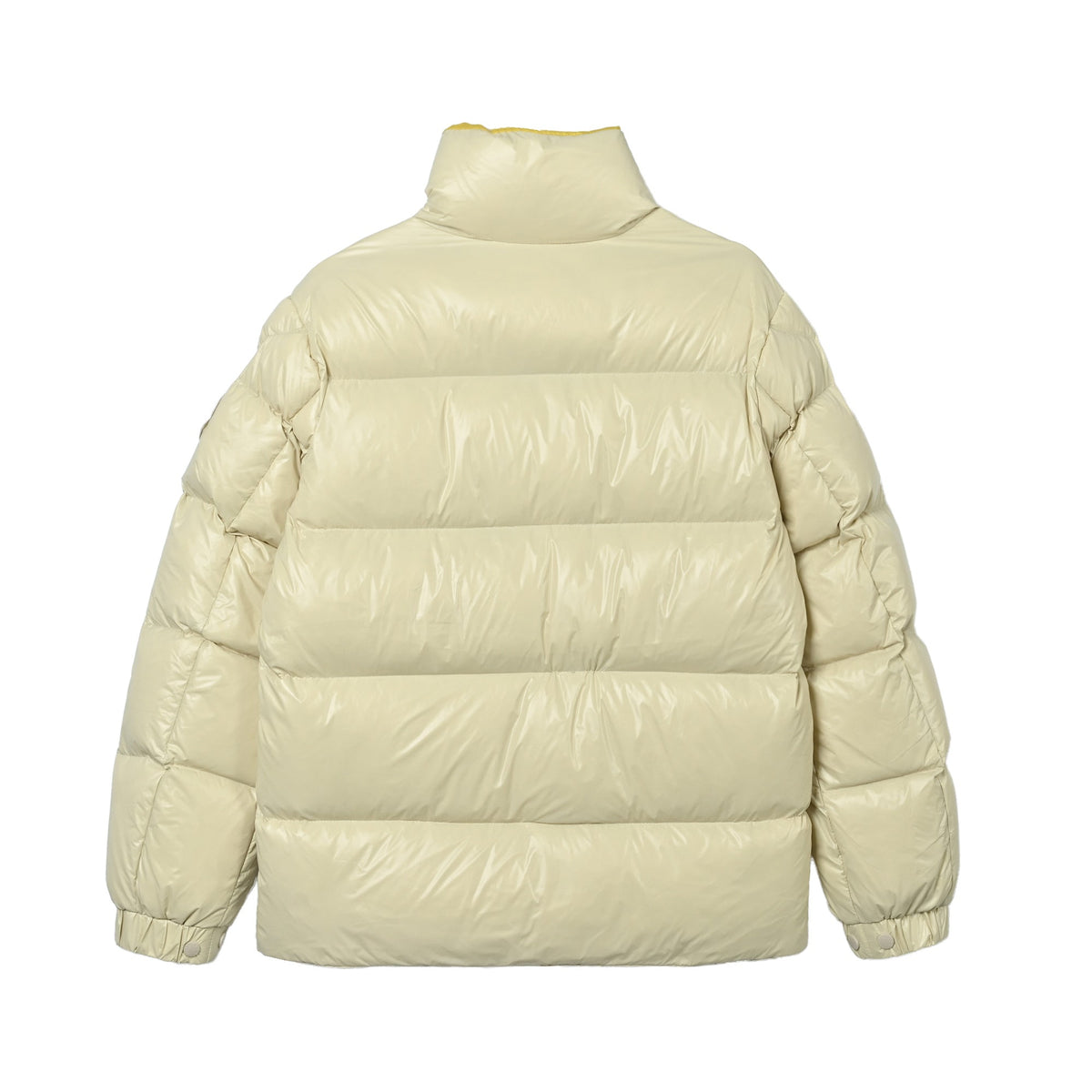 Moncler Women's Men's Stand Collar Puffer Down Jacket - Cream