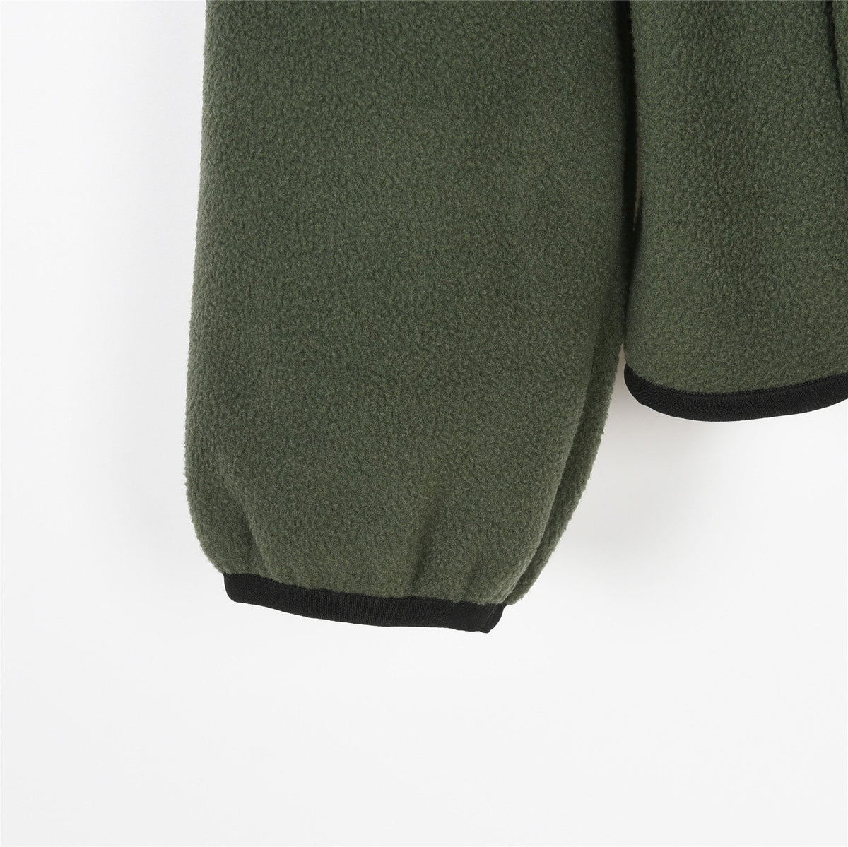 The North Face Women's Men's Full Zip Fleece Jacket - Olive Green & Black Color Block
