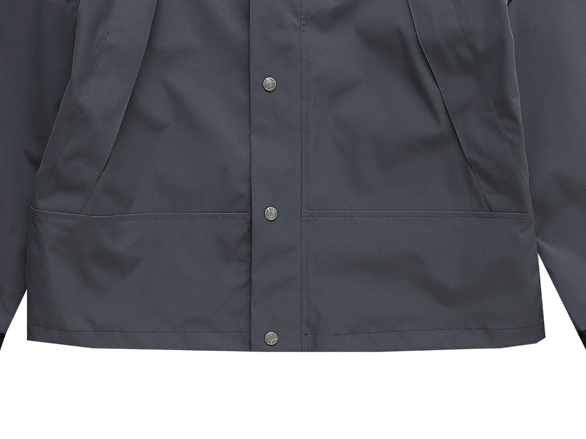The North Face Women's Men's GORE-TEX Hooded Mountain Jacket - Gray & Black Color Block Waterproof Shell