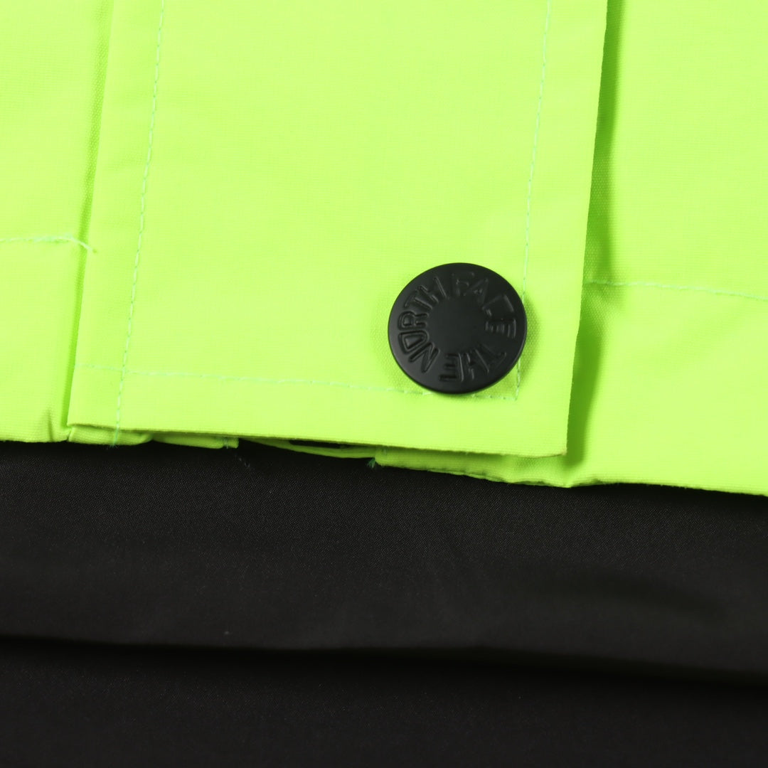 The North Face Women's Hooded Mountain Jacket | Neon Green & Black Color Block