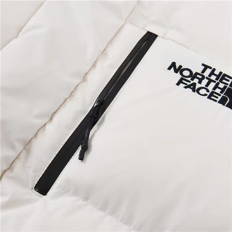 The North Face Long Hooded Puffer Coat – Off White | Women's & Men's Styling