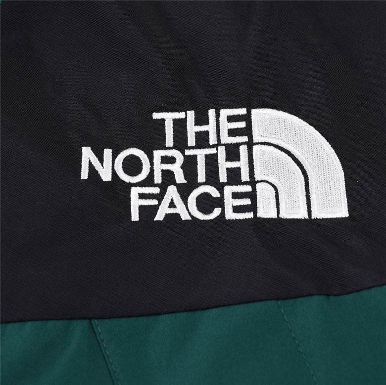 The North Face Mountain Jacket Dark Green Black Color Block