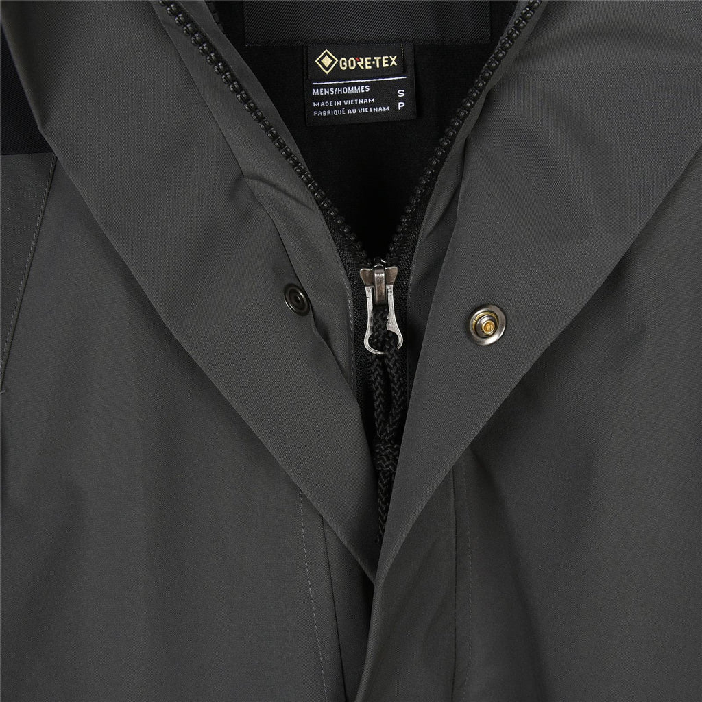 The North Face Men's Hooded Mountain Jacket | Charcoal Grey & Black Color Block