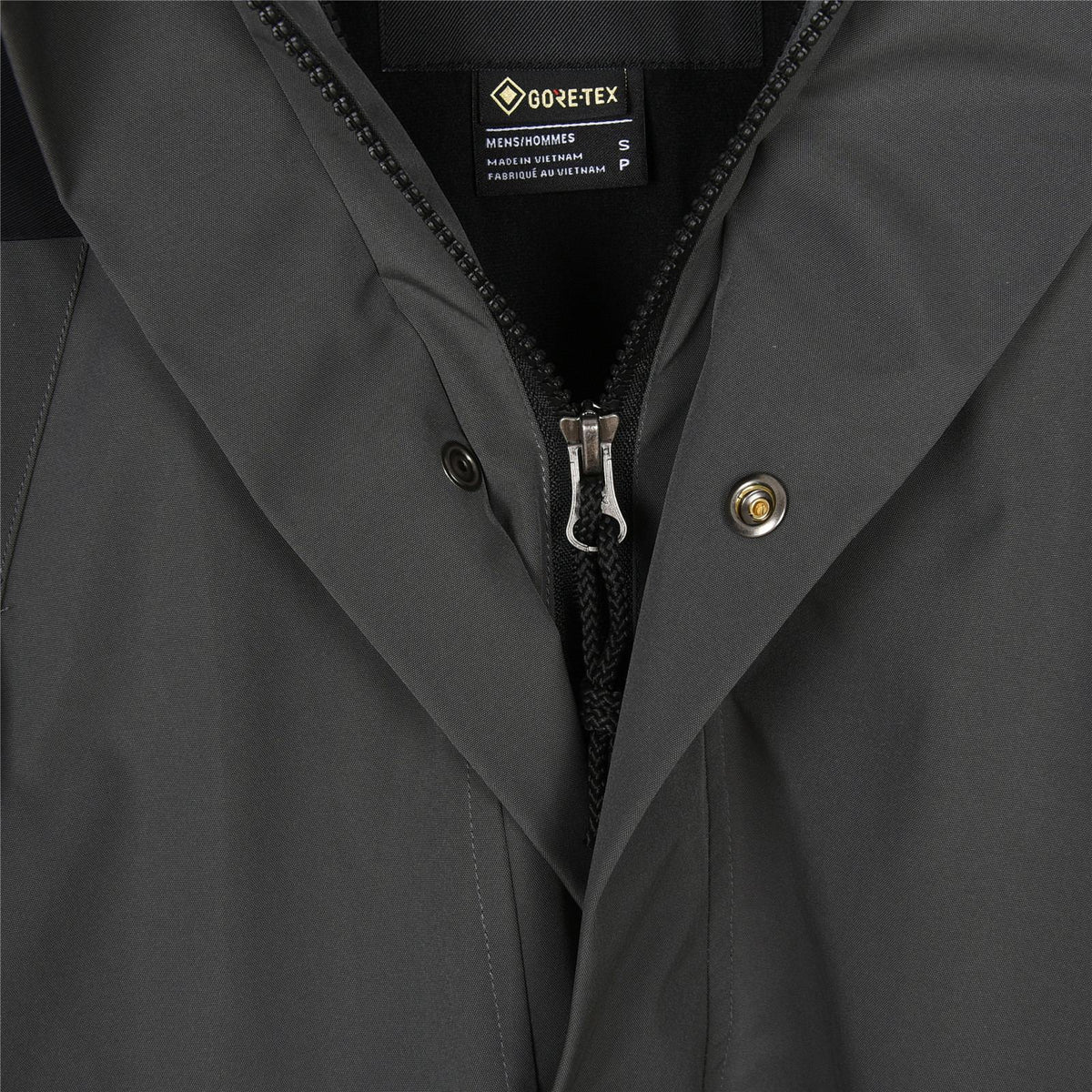 The North Face Men's Hooded Mountain Jacket | Charcoal Grey & Black Color Block