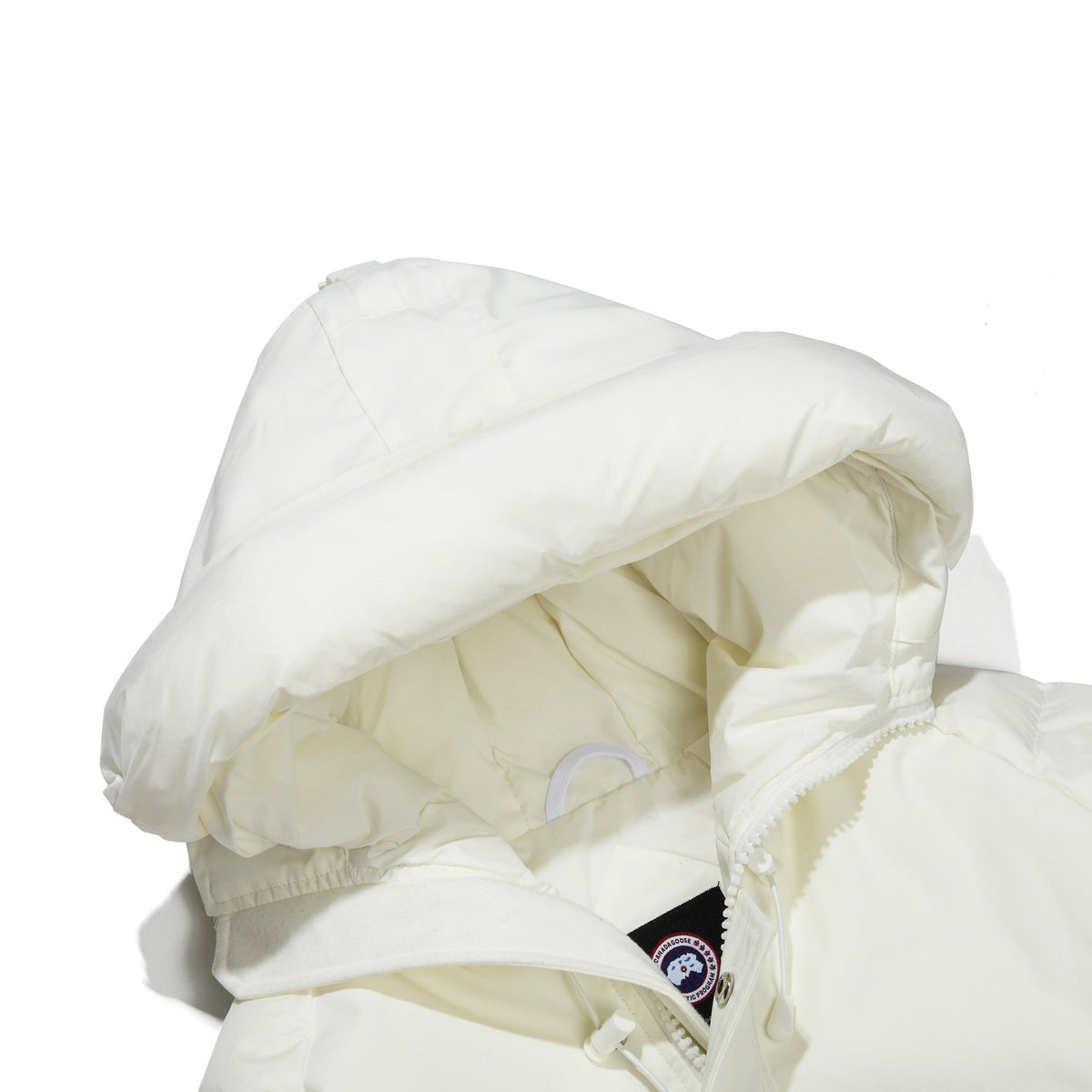 Canada Goose Women's Men's Hooded Down Bomber Jacket - White