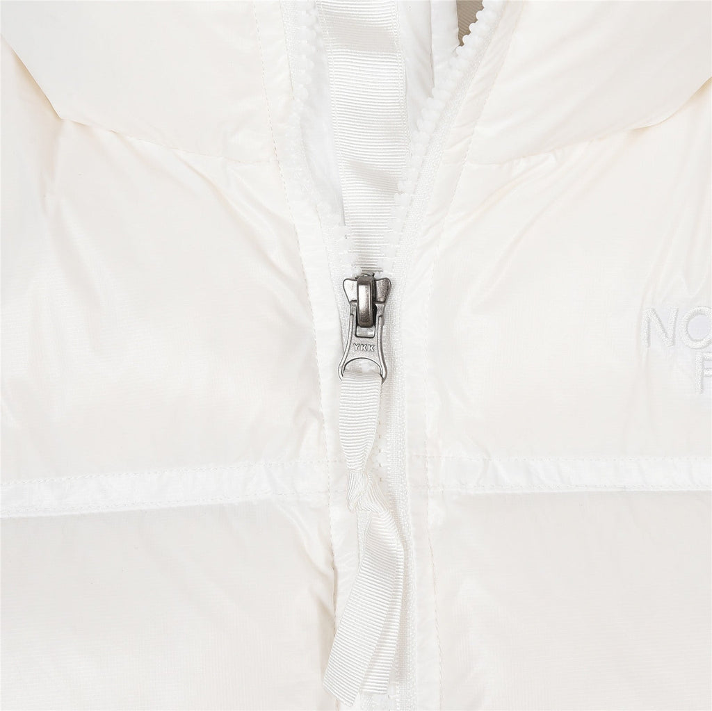 The North Face Cropped Puffer Jacket – Off White | Women's & Men's Styling