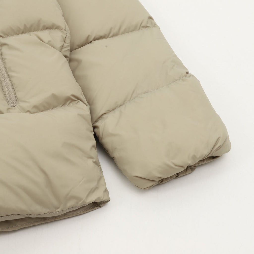 Moncler Women's Men's Stand Collar Puffer Down Jacket - Khaki