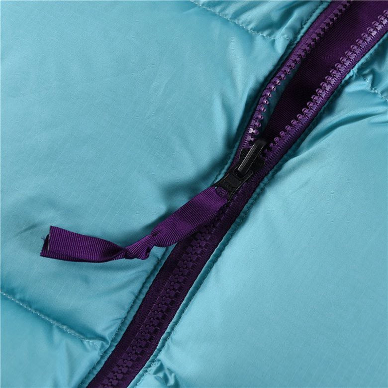 The North Face 1996 Retro Nuptse Jacket – Teal & Purple Color Block | Women's & Men's Styling