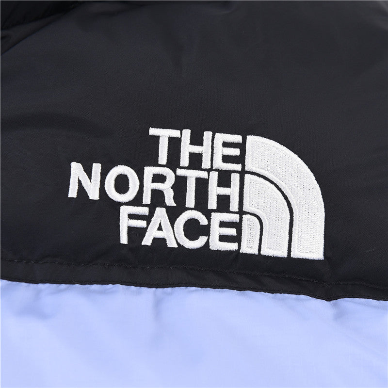 The North Face 1996 Retro Nuptse Jacket – Light Blue & Black Color Block | Women's & Men's Styling