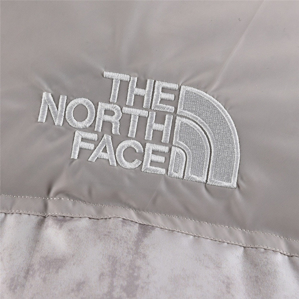 The North Face 1996 Retro Nuptse Jacket – Light Grey Marble Print Color Block | Women's & Men's Styling