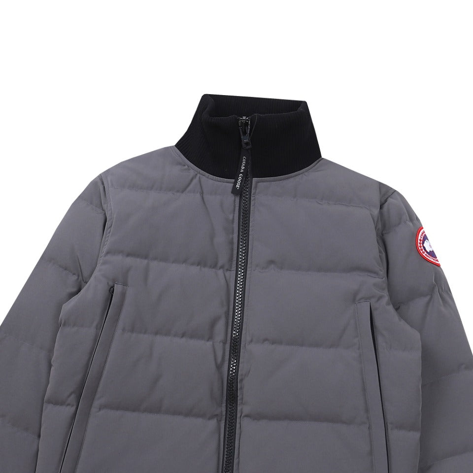Canada Goose Women's Men's Black Label Cropped Puffer Jacket - Grey