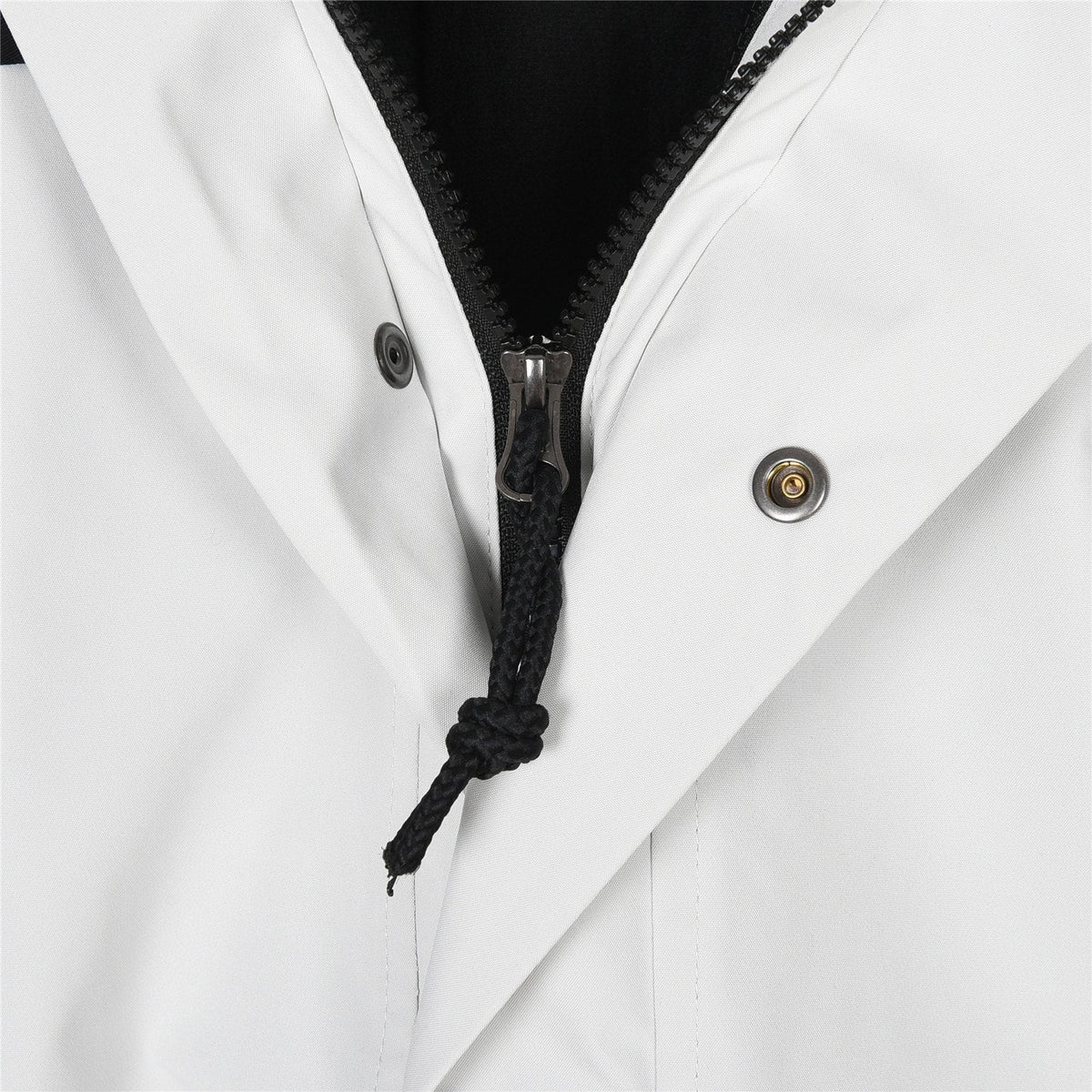 The North Face Men's Hooded Mountain Jacket | White & Black Color Block