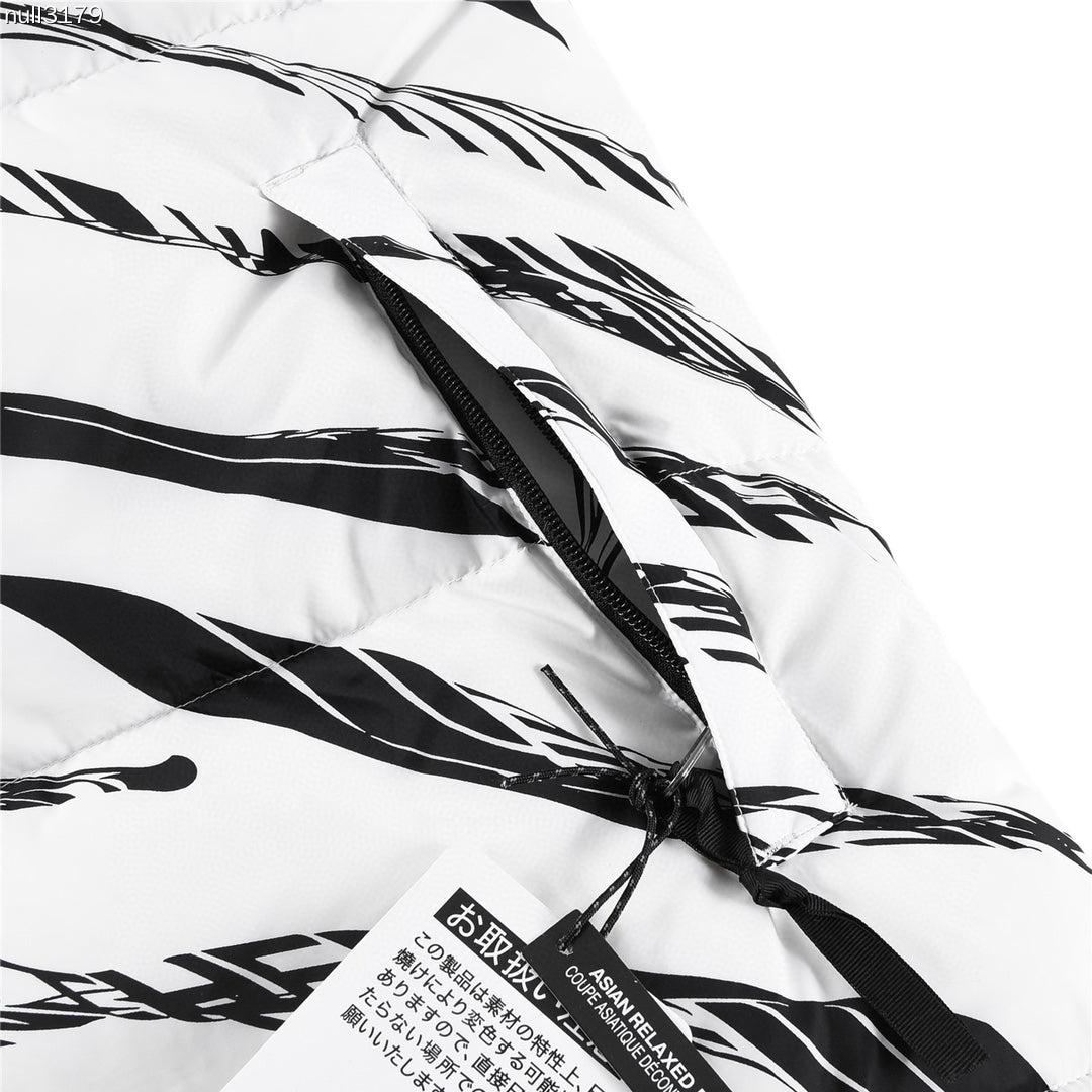 The North Face 1996 Retro Nuptse Jacket – White & Black Graphic Print | Women's & Men's Styling