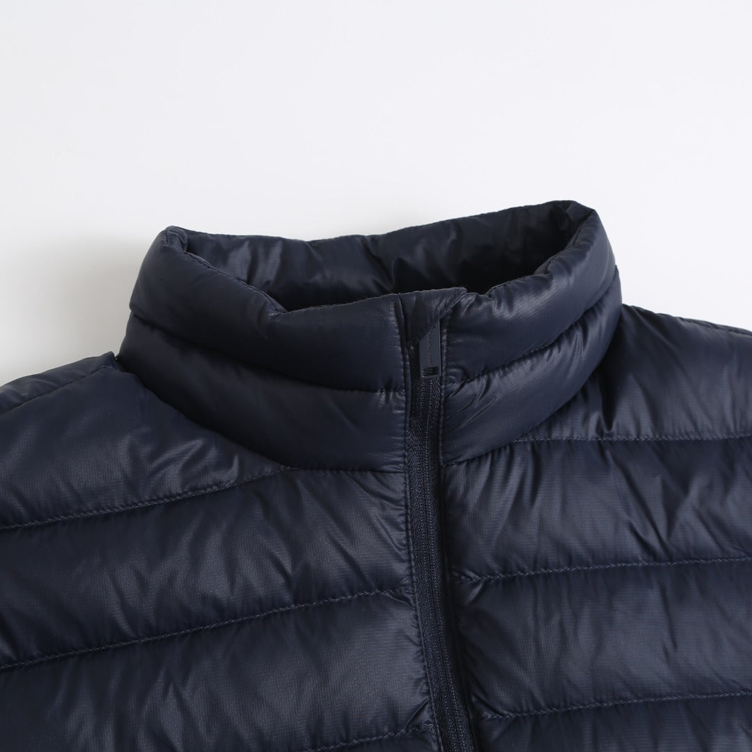 Canada Goose Women's Men's Lightweight Stand Collar Puffer Jacket - Navy Blue