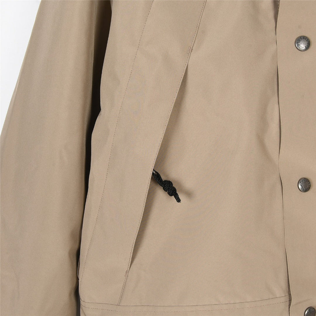 The North Face Men's Hooded Mountain Jacket | Khaki & Black Color Block
