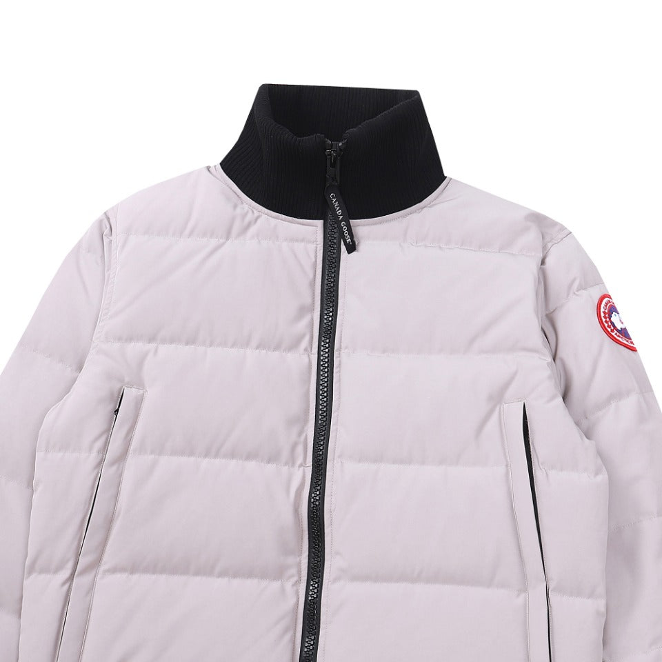 Canada Goose Women's Men's Black Label Cropped Puffer Jacket - Light Pink