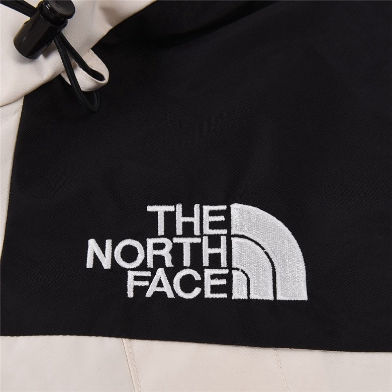 The North Face Mountain Jacket – Off White & Black Color Block | Women's & Men's Styling