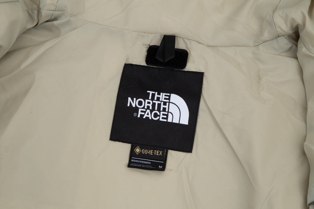 The North Face Men's GORE-TEX Hooded Mountain Jacket | White & Beige Color Block