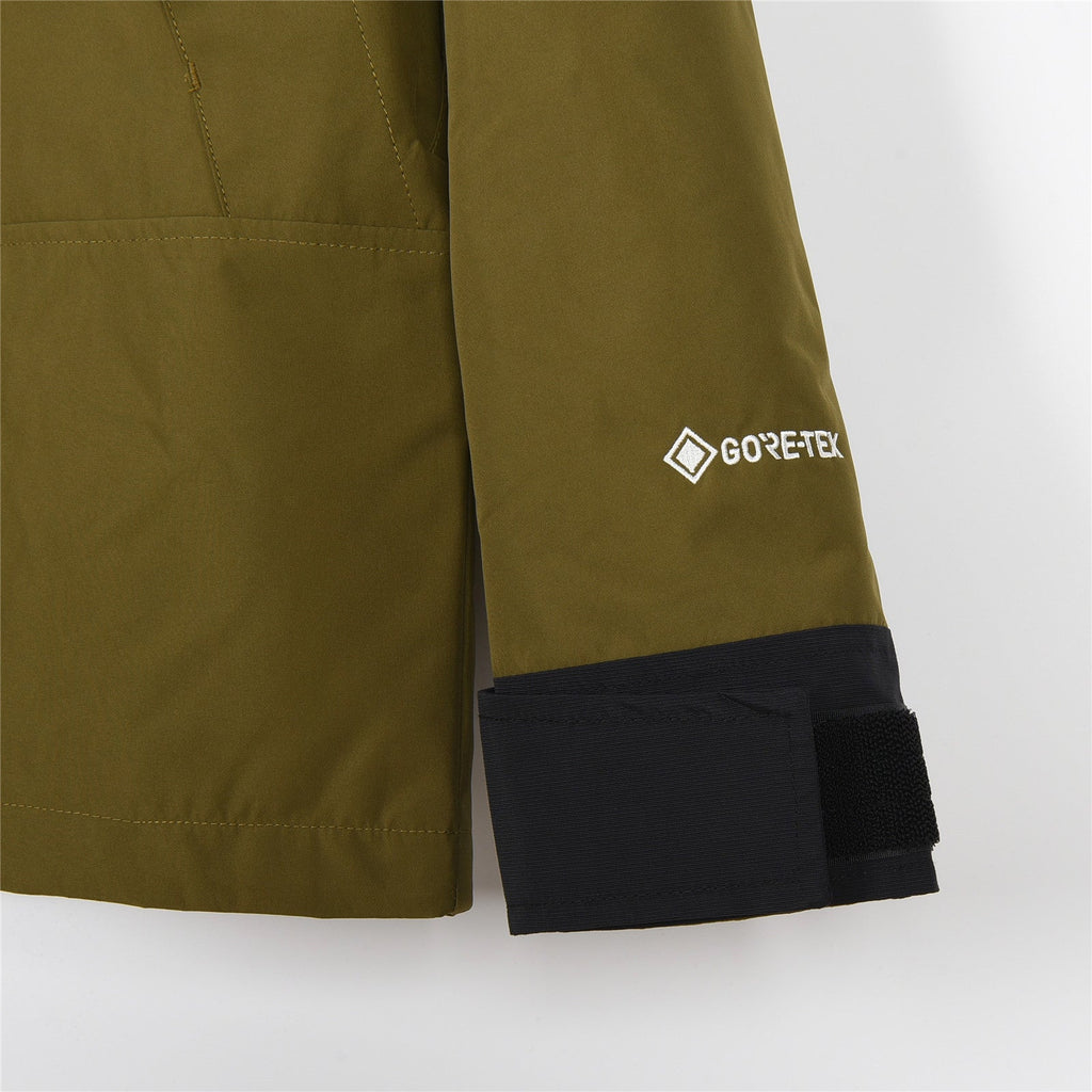The North Face Men's Hooded Mountain Jacket | Olive Green & Black Color Block
