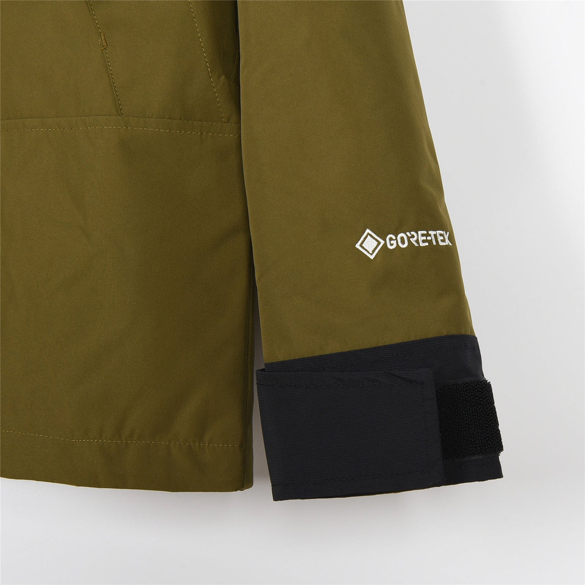 The North Face Men's Hooded Mountain Jacket | Olive Green & Black Color Block