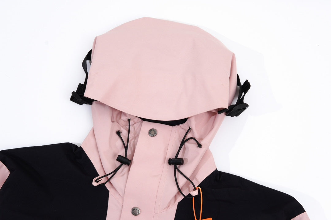 The North Face Men's GORE-TEX Hooded Mountain Jacket | Light Pink & Black Color Block