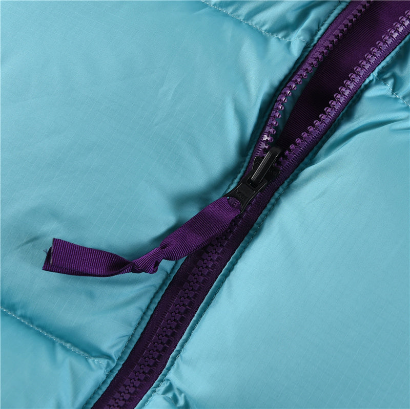 The North Face 1996 Retro Nuptse Jacket – Turquoise & Purple Color Block | Men's & Women's Styling