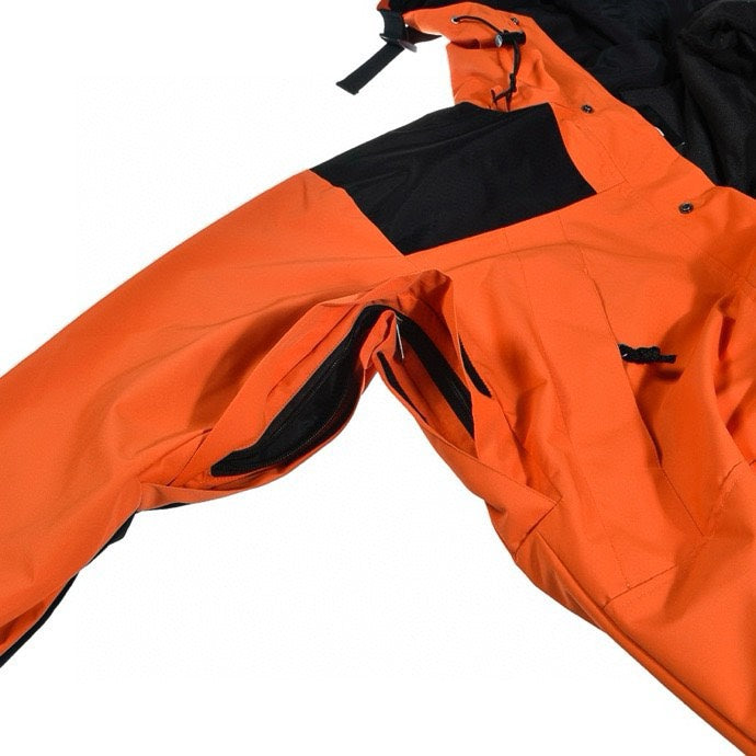 The North Face Mountain Jacket – Orange & Black Color Block | Women's & Men's Styling