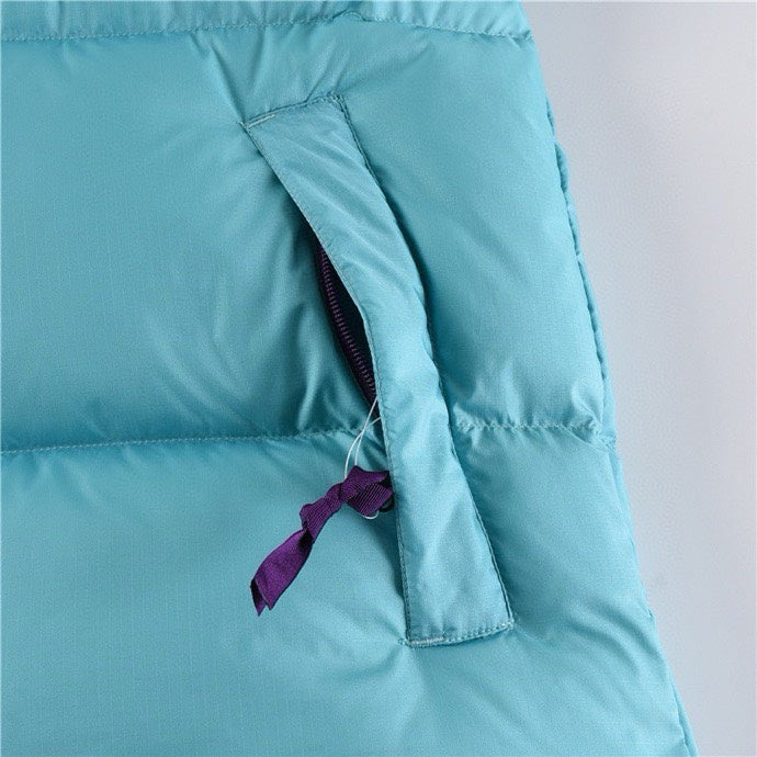 The North Face 1996 Retro Nuptse Jacket – Teal & Purple Color Block | Women's & Men's Styling