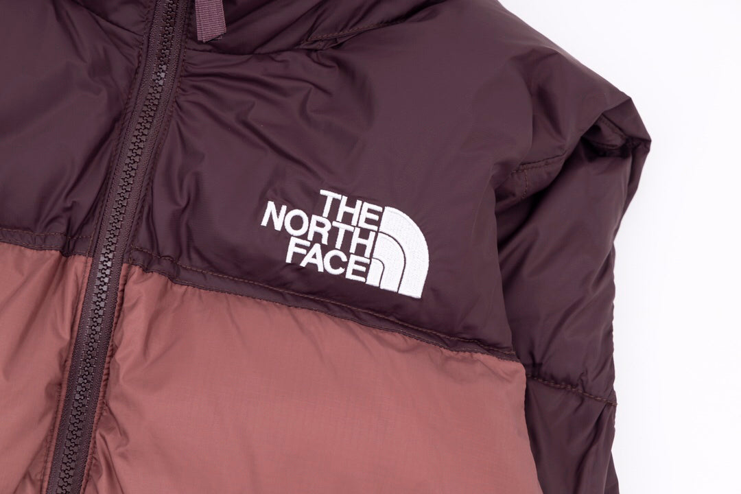 The North Face 1996 Retro Nuptse Vest – Maroon Color Block | Women's & Men's Styling