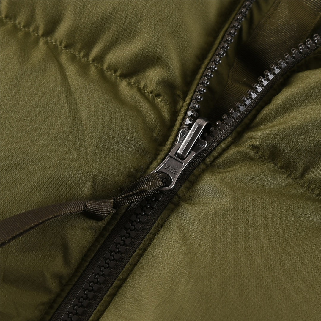 The North Face 1996 Retro Nuptse Jacket – Olive Green Color Block | Men's & Women's Styling