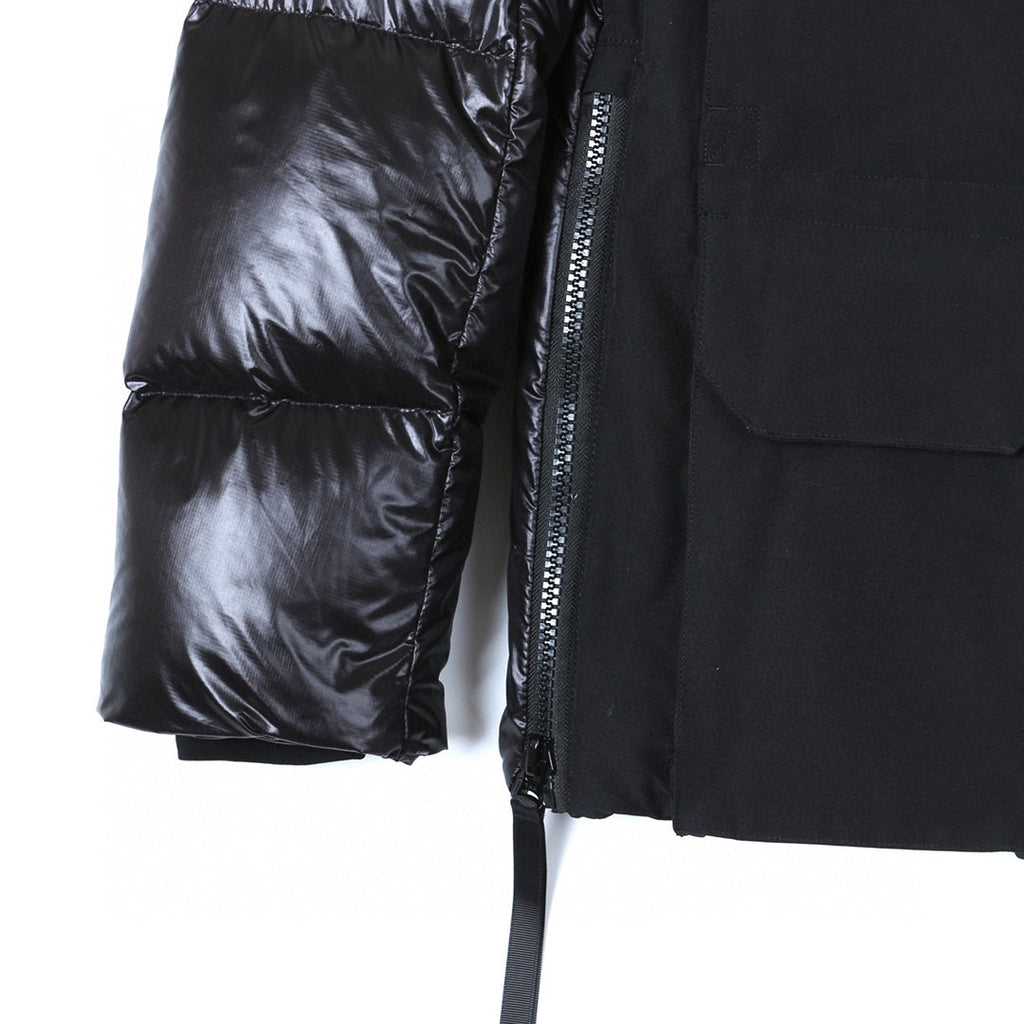 Canada Goose Women's Men's Patchwork Fur Hood Parka Jacket - Black