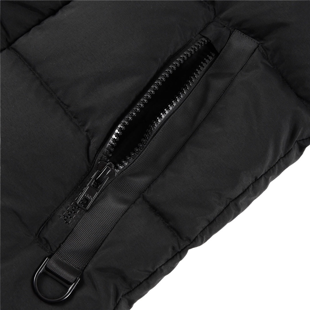 Canada Goose Women's Men's Short Hooded Down Jacket - Black