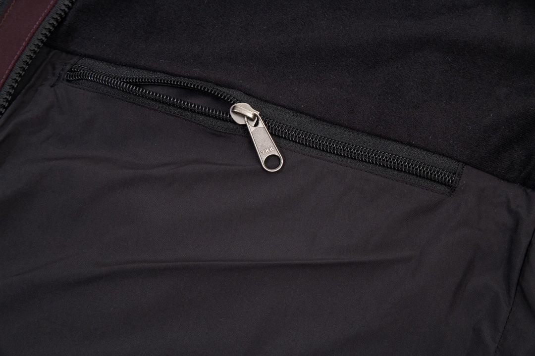 The North Face Men's GORE-TEX Hooded Mountain Jacket | Burgundy & Black Color Block