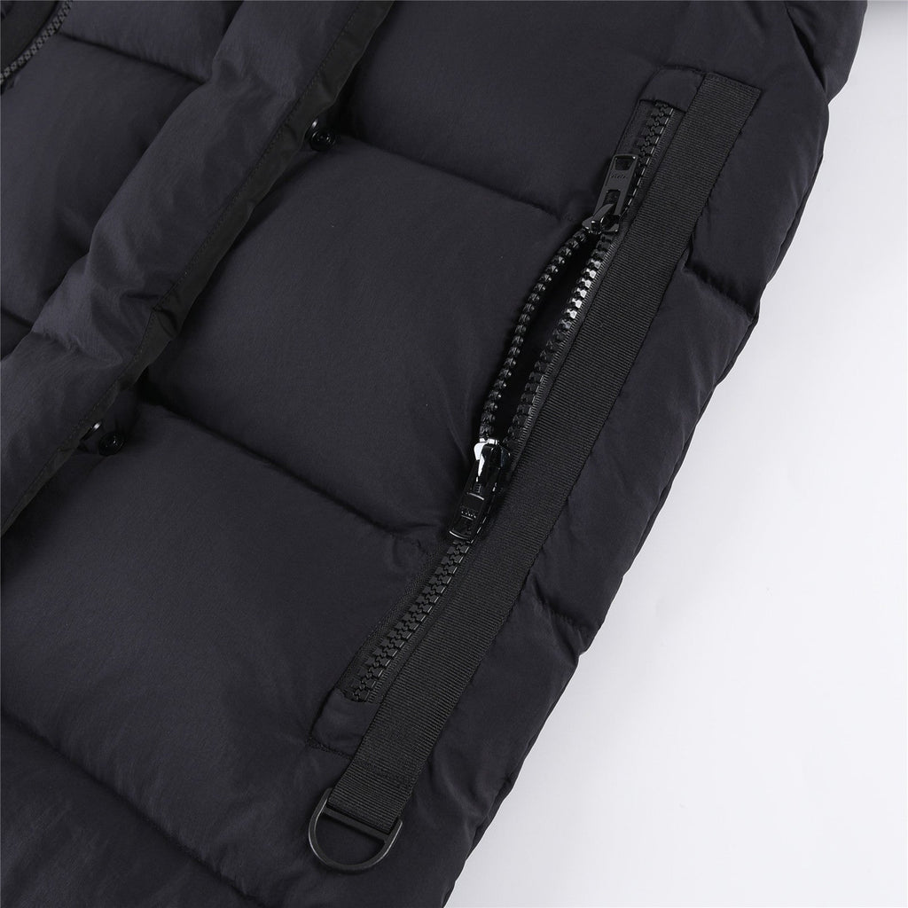 Canada Goose Women's Men's Long Hooded Down Coat - Black