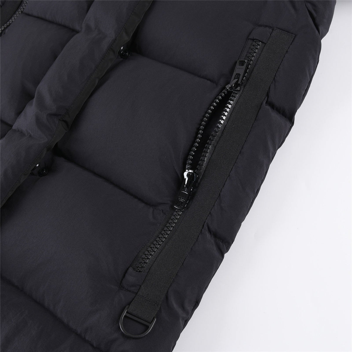 Canada Goose Women's Men's Long Hooded Down Coat - Black