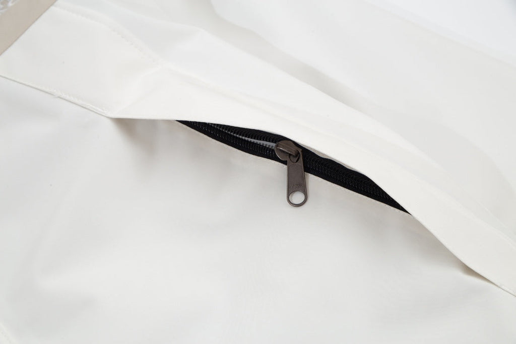 The North Face Men's GORE-TEX Hooded Mountain Jacket | White & Beige Color Block