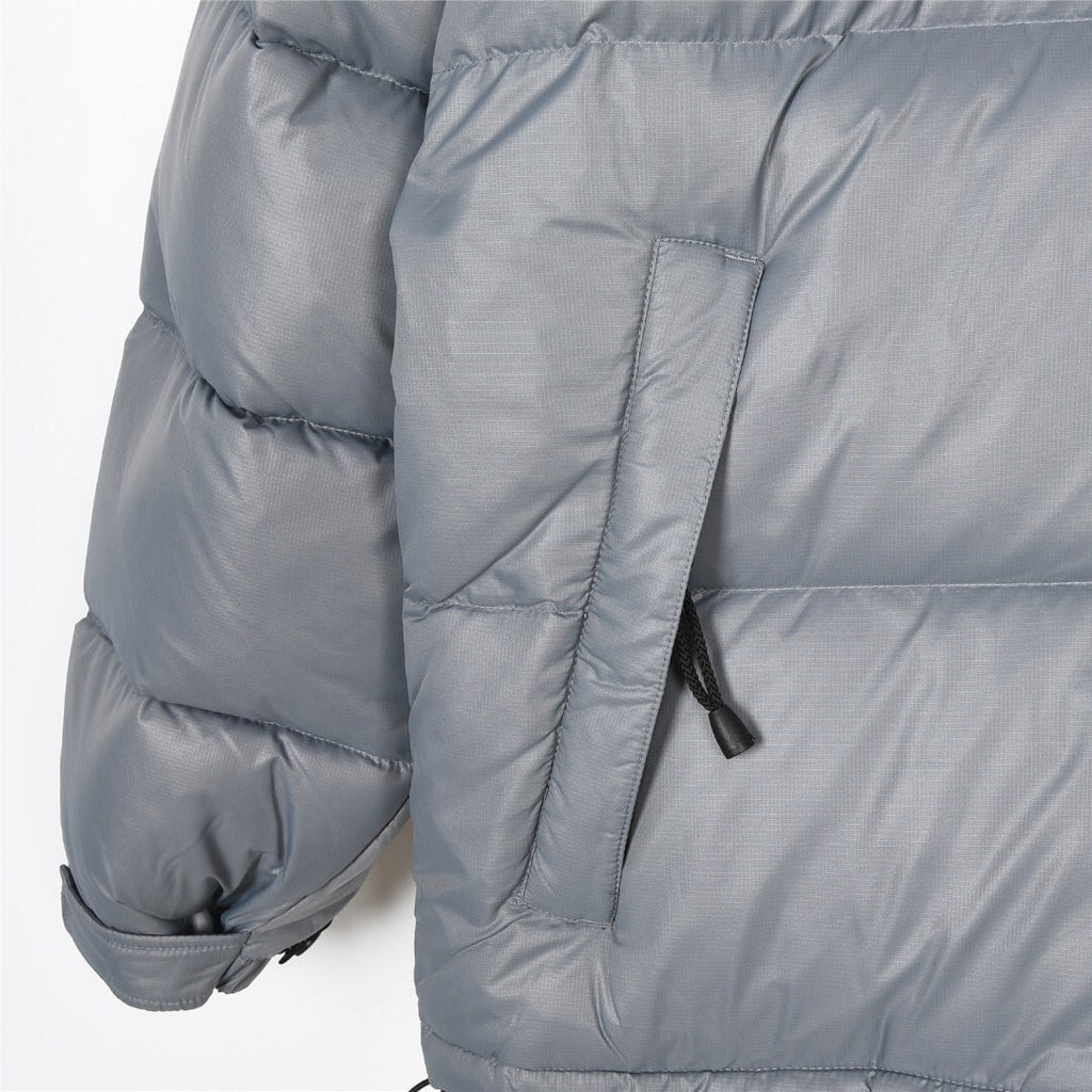 The North Face Color Block Stand Collar Puffer Jacket | Grey | Women's & Men's Streetwear Style