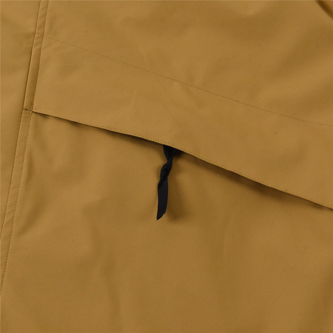 The North Face Women's Men's FUTURELIGHT Hooded Mountain Jacket - Yellow & Black Color Block Waterproof Shell