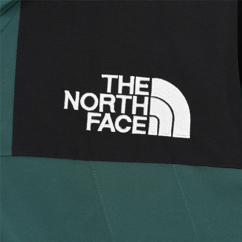 The North Face Men's Hooded Mountain Jacket | Teal Green & Black Color Block