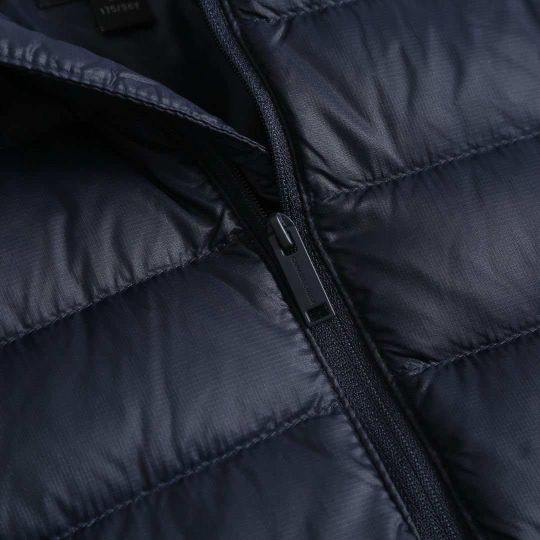 Canada Goose Women's Men's Lightweight Stand Collar Puffer Jacket - Navy Blue