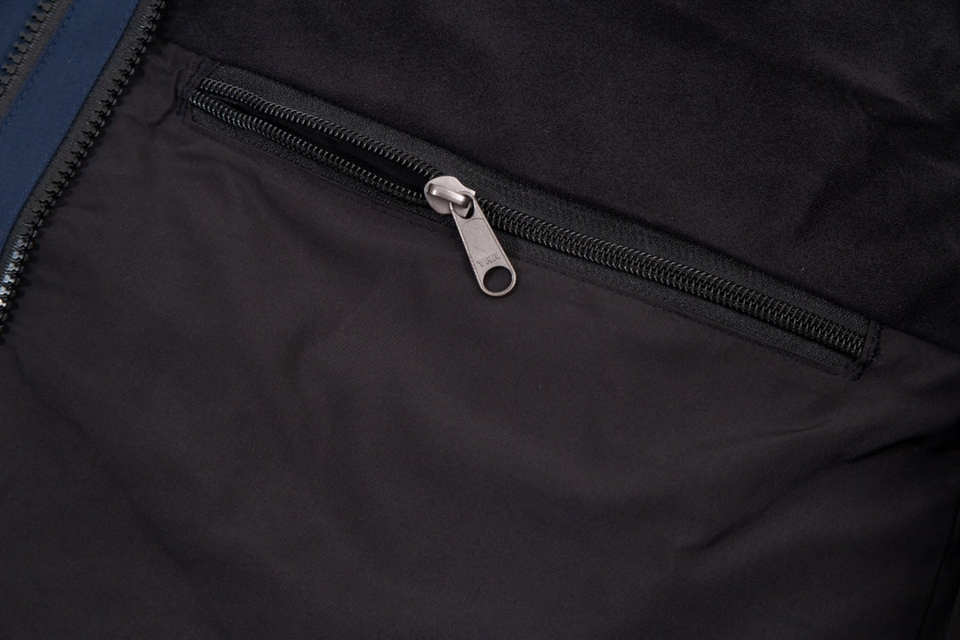 The North Face Men's GORE-TEX Hooded Mountain Jacket | Navy Blue & Black Color Block