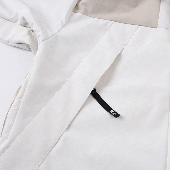 The North Face Mountain Jacket – White & Beige Color Block | Women's & Men's Styling