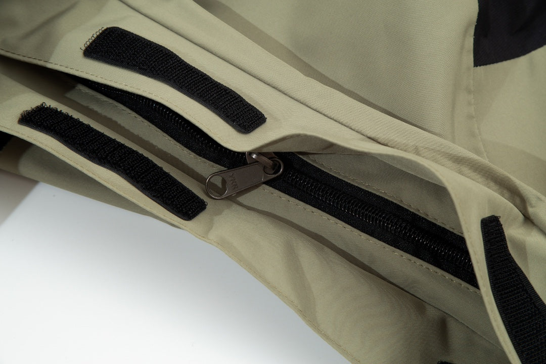 The North Face Men's GORE-TEX Hooded Mountain Jacket | Light Khaki & Black Color Block