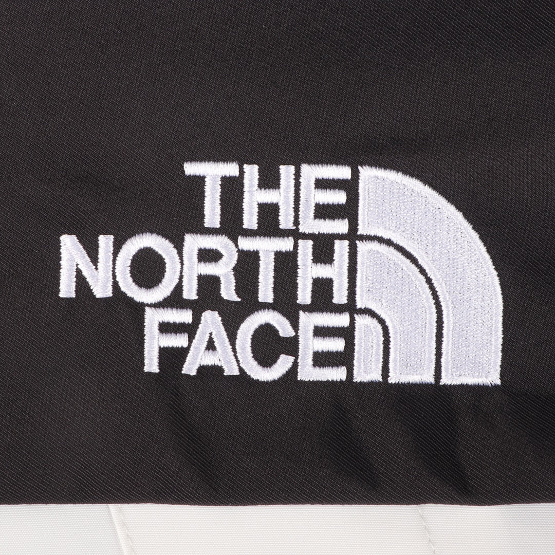 The North Face Women's Men's GORE-TEX Hooded Mountain Jacket - White & Black Color Block Waterproof Shell