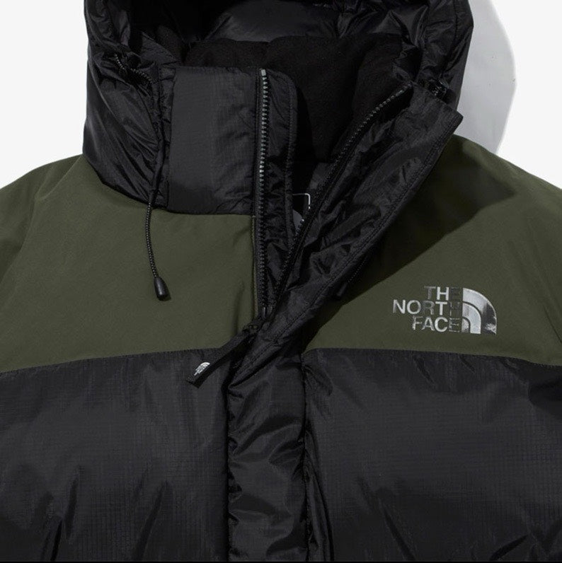 The North Face Hooded Puffer Jacket Black & Olive | Women's & Men's Streetwear