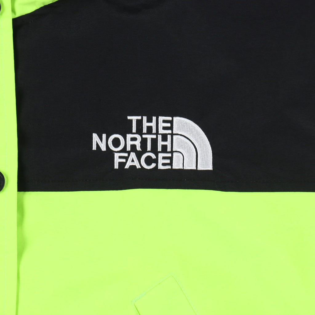 The North Face Women's Hooded Mountain Jacket | Neon Green & Black Color Block